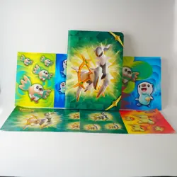 Pokemon TCG Sword & Shield Arceus Notebook & Stickers - Image 1