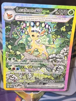 Leafeon ex 144/131 Prismatic Evolutions SIR Holo Full Art Eng - Image 3