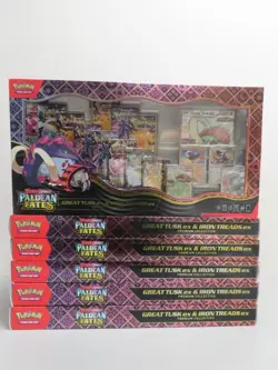 (6) Lot 2023 Pokemon Paldean Fates Great Tusk Treads ex Premium Collection Box - Image 1