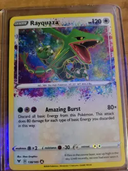 Pokemon TCG Rayquaza 138/185 Vivid Voltage Amazing Rare Holo English 120 HP - Image 1