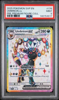 2025 Pokemon Svp En-Sv Black Star Promo Umbreon Ex Pre Premium Figure Coll PSA 9 - Image 1