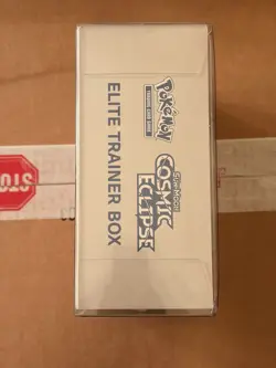 Pokemon TCG Sun & Moon Cosmic Eclipse ETB Sealed w Plastic Display Case *MINT* - Image 5
