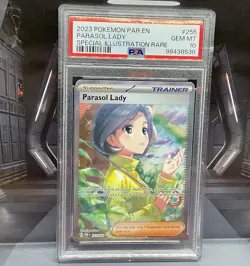 Psa 10 Parasol Lady 255/182 Special Illustration Rare Pokemon S&V:Paradox Rift - Image 1