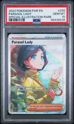 Psa 10 Parasol Lady 255/182 Special Illustration Rare Pokemon S&V:Paradox Rift - Image 4