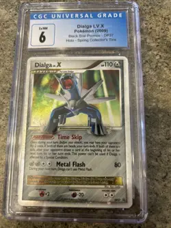 Dialga LV. X Pokemon Holo Black Star Promo Spring Collector Tins CGC Graded 6 - Image 1