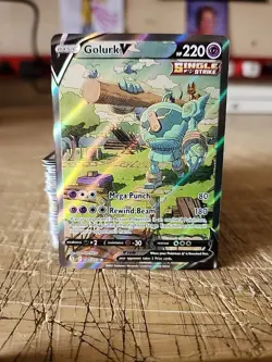 2021 Pokemon Golurk V Evolving Skies 182/203 NM - Image 3