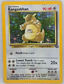 Kangaskhan 5/64 Holo Rare Jungle Pokemon Unlimited Holo Moderately Played - Image 1