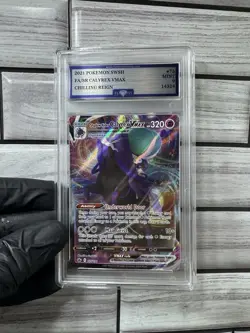 Pokemon TCG Shadow Rider Calyrex VMAX 075/198 Chilling Reign Holo Flawless Grad… - Image 1