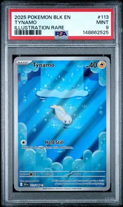 2025 POKEMON BLK EN-BLACK BOLT ILLUSTRATION RARE #113 TYNAMO PSA 9 - Image 1