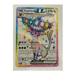 Espeon ex SVP 175 SV: Scarlet & Violet Promo Holo Full Art English 270 HP 2025 - Image 1
