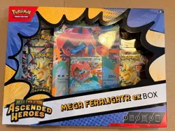 Pokemon TCG Mega Evolution Ascended Heroes Mega Feraligatr EX Box SEALED - Image 1