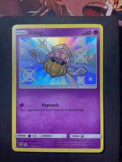Pokemon TCG Shiny Inkay SV17/SV94 Hidden Fates: Shiny Vault Holo Rare - Image 1