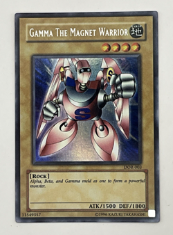 Yu-Gi-Oh! Gamma the Magnet Warrior DOR-003 Duelist of the Roses Secret Rare - Image 1