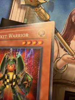 YuGiOh! CT2-EN005 Rocket Warrior Limited Edition Secret Rare LP - Image 5