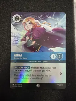 DISNEY LORCANA ANNA BRAVING THE STORM EPIC FOIL 218/204 - Image 1