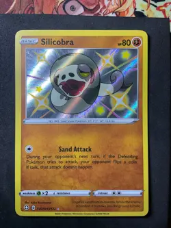 Silicobra SV070/SV122 Shining Fates Shiny Vault Holo Rare Pokemon TCG 2021 NM - Image 1