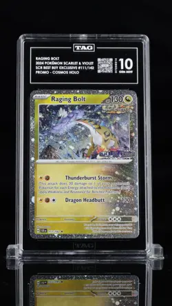 2024 POKEMON SCR EN-STELLAR CROWN BEST BUY EXCLUSIVE #111 RAGING BOLT TAG 10 - Image 1