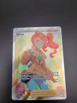 Sonia 192/192 NM Full Art Ultra Rare Sword&Shield Rebel Clash Pokemon TCG - Image 2