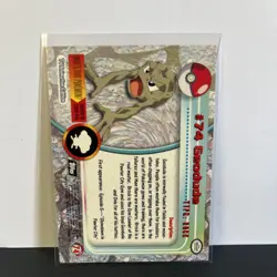 Pokemon TCG #74 Geodude Topps Series 1 - Image 2