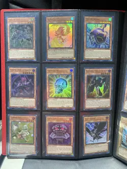 YuGiOh 360 Red Binder Card Collection ALL Holographic NM Cards In Sleeves - Image 3