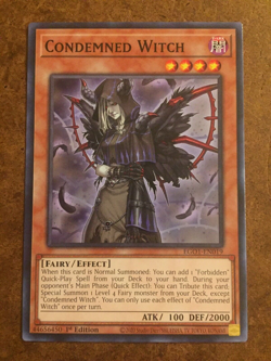 ( CONDEMNED WITCH ) - Common - EGO1-EN129 - 1st NM - Yu-Gi-Oh Egyptian God Deck - Image 1