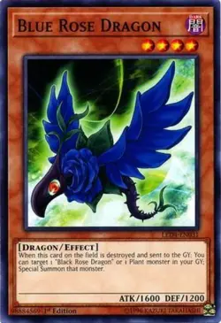 Blue Rose Dragon - LED4-EN031 - Common - 1st Edition - Lightly Played - Image 1