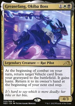 Greasefang, Okiba Boss - Kamigawa: Neon Dynasty | MTG Card - Image 3