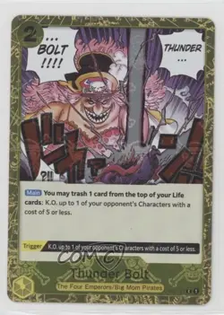 2024 One Piece Card Game: Premium PRB-01 Reprint Pirate Foil Thunder Bolt - Image 1