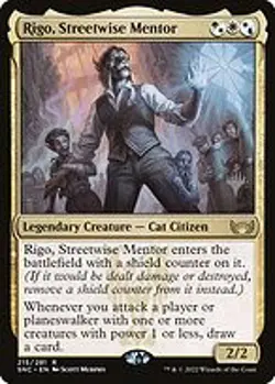 Rigo, Streetwise Mentor - Streets of New Capenna Promos | MTG Card - Image 4