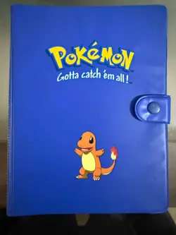 Vintage Pokemon Blue Charmander Pocket 72-Card Binder 1999 - Image 2