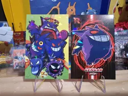 Pokemon Team Rocket Card Database - Mega, VMAX, Gengar Combo - 2 Card Lot - Image 1
