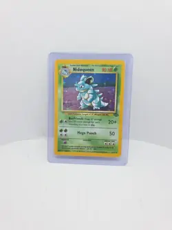 Pokemon TCG Nidoqueen Jungle Holo Card 7/64 Unlimited Rare, Lightly Played - Image 1