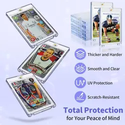 Magnetic Card Holders for Trading Cards, 8 Pack 35pt Sports Clear - Image 4