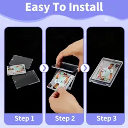 Magnetic Card Holders for Trading Cards, 8 Pack 35pt Sports Clear - Image 5