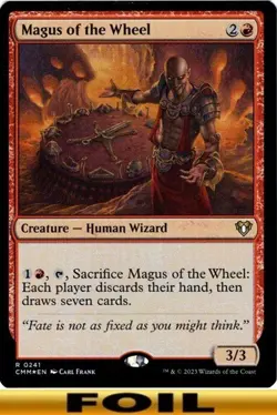1x - Magus of the Wheel - FOIL #241 - Commander Masters - NM MTG - Image 1