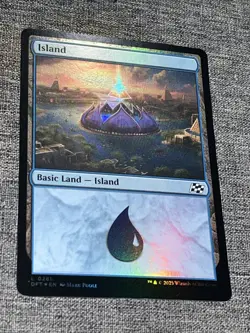 Island (0281) #281 (Foil) (NM) Aetherdrift DFT Magic MTG - Image 1