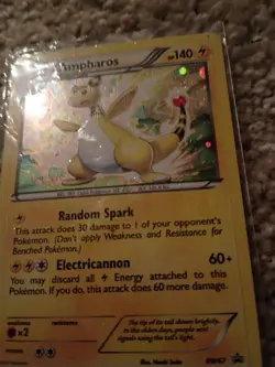 Pokemon Ampharos BW67 Electricannon Card Rare Black Star Promo Bubble Holo Art - Image 3