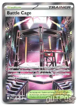 Battle Cage 116/094 Ultra Rare Phantasmal Flames Pokemon NM - Image 1
