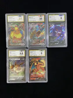2024 Pokemon TCG S-CHN CS4aC 021/132 RRR Flareon Vmax PGS 10 Pristine Lot*3 LU57 - Image 1
