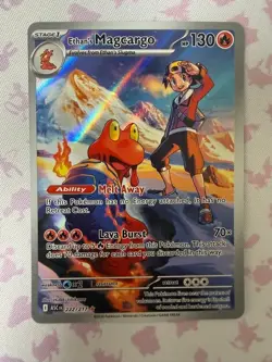 Ethan's Magcargo 222/217 Illustration Rare Ascended Heroes Pokemon Near Mint - Image 1
