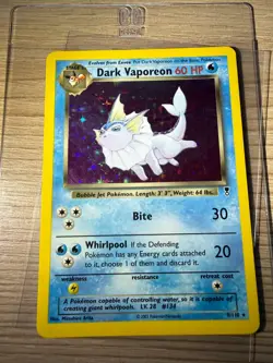 Dark Vaporeon 9/110 Legendary Collection Holo Rare Pokemon - Image 1