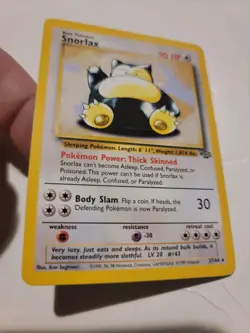 1999 Pokemon Jungle Snorlax 1st Edition Non Holo Rare Vintage EUC - Image 1