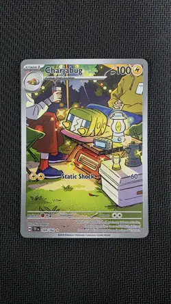 Pokemon TCG Temporal Forces Charjabug Card 169/162 Illustration Rare - Image 1