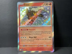 Pokemon TCG Entei Shiny Rare Holo SV: Paldean Fates 112/091 130 HP English - #2 - Image 1