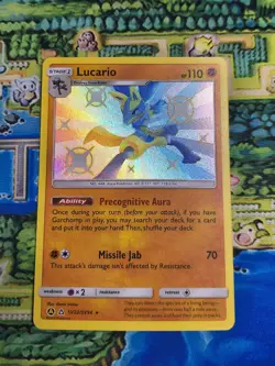 Pokemon Lucario SV22/SV94 Hidden Fates Shiny Vault Holo (Near Mint) - Image 1