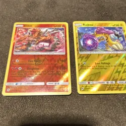 Pokemon TCG Lost Thunder Holo Lot Entei Raikou Suicune Nintendo 3 Cards English - Image 2