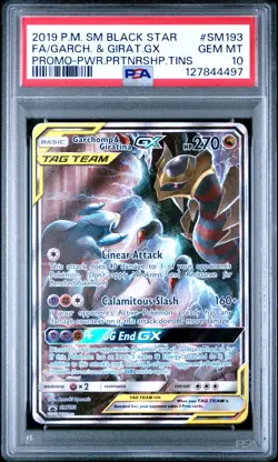2019 POKEMON SM BLACK STAR #SM193 FULL ART/GARCHOMP GIRATINA GX PSA 10 GEM MINT - Image 1