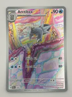 Arctibax 209/193 Paldea Evolved Illustration Rare Full Art Holo Pokemon Card NM - Image 1