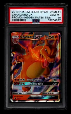 Charizard gx #SM211 PSA 10 Black Star Promo Hidden Fates 2019 Pokemon - Image 1