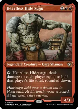1x - Heartless Hidetsugu - ETCHED FOIL #539 - Commander Masters - NM MTG - Image 1